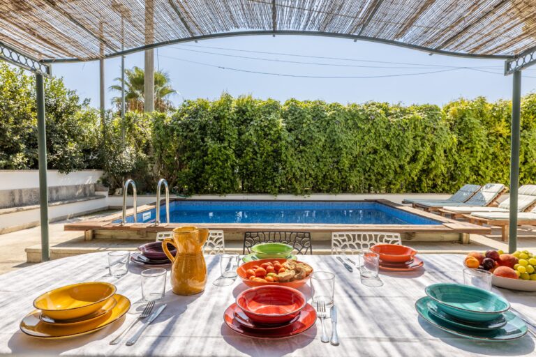 Country pool house